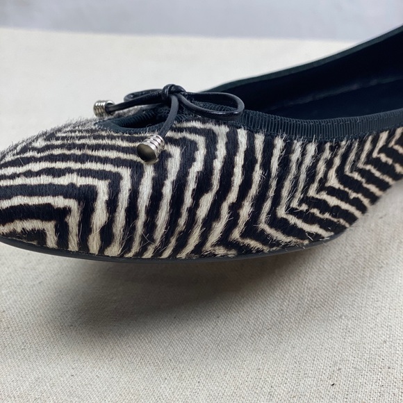 Cole Haan Calf Hair Zebra Print Ballet Flats 10B - Picture 7 of 16